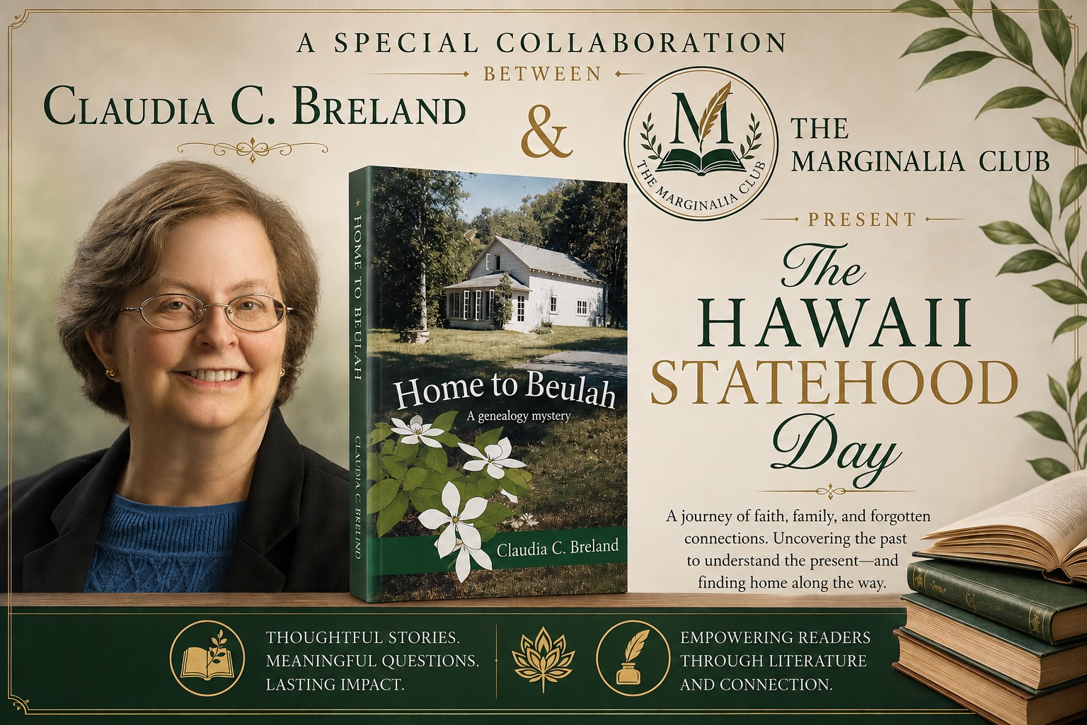 Claudia C. Breland × The Marginalia Club — Home to Beulah: A genealogy mystery